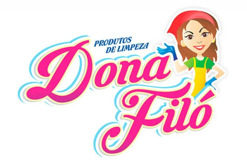 Logotipo Dona Filó Produtos de Limpeza